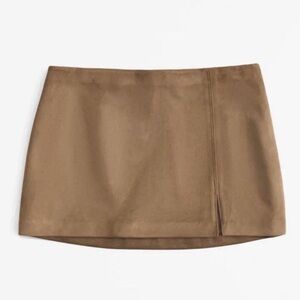 Suede Mini Skort